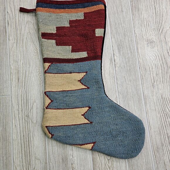 Set Of 4‎ Large Kilim Christmas Stockings Native American Aztec Four Lot - Picture 12 of 13